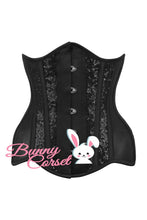 Load image into Gallery viewer, Black Mesh Sequin Underbust Corset