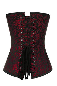 Red/Black Brocade Gothic Corset