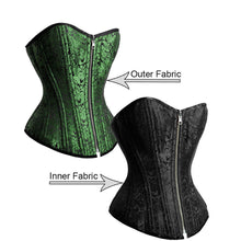 Load image into Gallery viewer, Corset Overbust Dominique Reversible Brocade Size 30 only