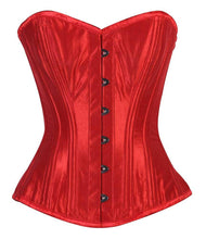 Load image into Gallery viewer, Corset Overbust Gaia Red Taffeta