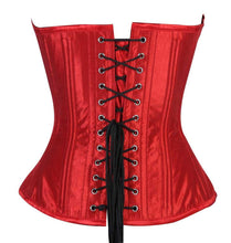 Load image into Gallery viewer, Corset Overbust Gaia Red Taffeta