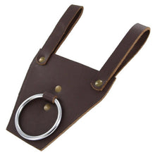 Load image into Gallery viewer, Leather Axe Frog in Brown