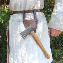 Load image into Gallery viewer, Leather Axe Frog in Brown