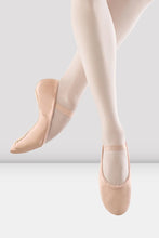 Load image into Gallery viewer, Girls Leather Ballet Shoe in Pink or Black by Bloch