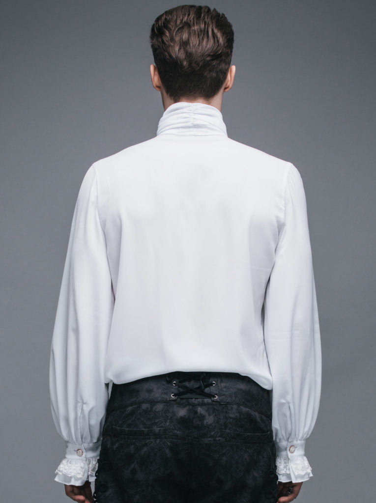 Men's White Gothic/Poet Shirt 2X-Large