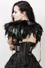 Load image into Gallery viewer, Black Mesh Underbust Corset with Curvy Hipline