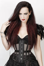Load image into Gallery viewer, Black Mesh Underbust Corset
