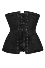 Load image into Gallery viewer, Black Satin Underbust Corset