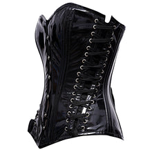 Load image into Gallery viewer, Corset Overbust Aaron PVC Vinyl Black