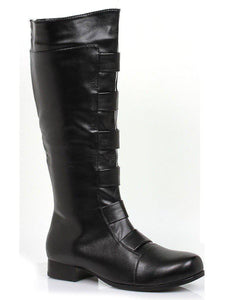 Ellie Shoes Men's Black Boots W/Strap Detail