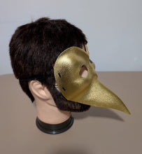 Load image into Gallery viewer, Venetian Plague Doctor Mask in Metallic Gold
