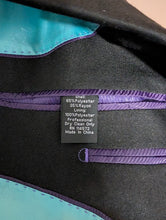 Load image into Gallery viewer, Vintage Style 60's Suit In Turquiose with Black Trim by Vinci Size 38S/32W
