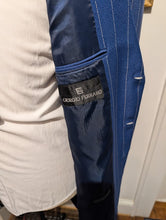 Load image into Gallery viewer, Zoot Suit Royal Blue with White pinstripe Size 2XL
