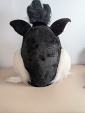Load image into Gallery viewer, Cat Mascot Head in Black and White
