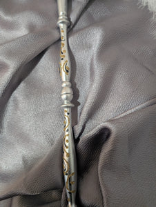 Venetian Style Masquerade Swan Motif with Feathers and Attached Stick in 3 Colors