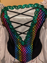 Load image into Gallery viewer, Mardi Gras Gown by Tabi Costumes in size Small
