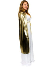 Load image into Gallery viewer, Lamé 44&quot; Collarless Cape In 7 Colors
