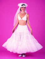 4-Tier Tulle Full Length Slip