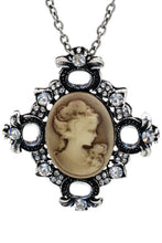 Load image into Gallery viewer, Necklace With Cameo Pendant
