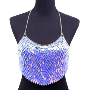 Sequin Chain Mail Top