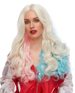 Rebel Blue & Pink Long Wavy Wig