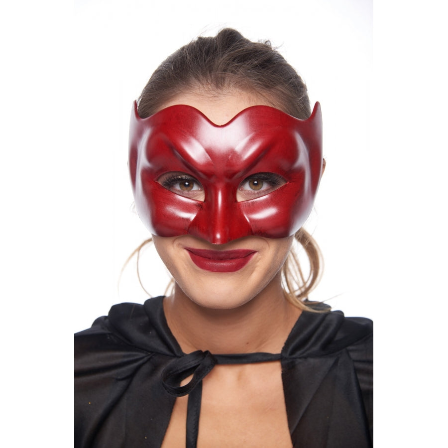 Mask Venetian Red Devil Half Mask
