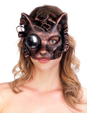 Load image into Gallery viewer, Steampunk Cat Mask
