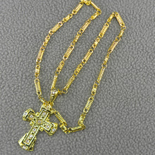 Load image into Gallery viewer, Rhinestone Cross and Chain Necklace
