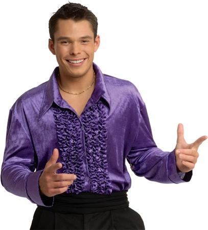 Velvet Disco Shirt Purple
