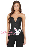 Corset Overbust Brocade Black