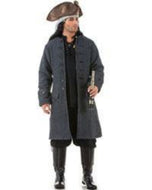 Pirate Coat Grey Wood Buttons