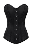 Black Satin Overbust Corset Sizes 28,34