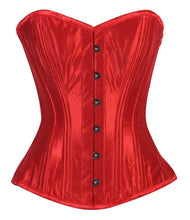 Load image into Gallery viewer, Corset Overbust Gaia Red Taffeta
