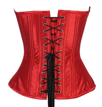Load image into Gallery viewer, Corset Overbust Gaia Red Taffeta
