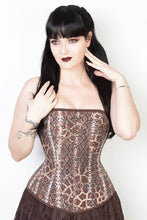 Load image into Gallery viewer, Overbust Corset Snake Print
