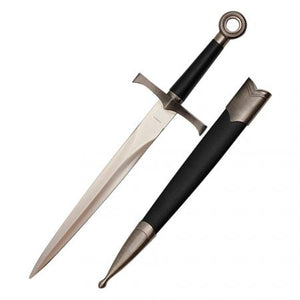 Medieval Dagger Silver w-Ring