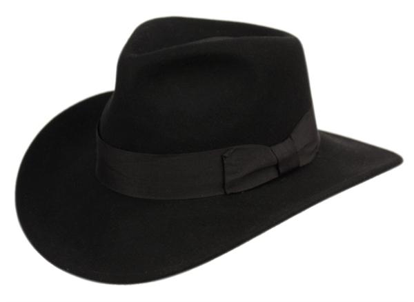 Fedora Wool Felt Black