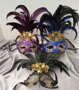 Venetian Cutout w/ Foil and Feathers