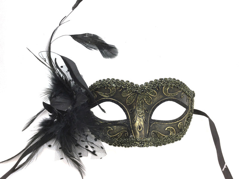Mask Venetian Small w/ Feather
