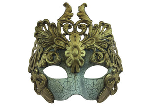 Mask Venetian Roman Crackle Gold
