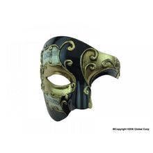 Load image into Gallery viewer, Venetian Half Mask Phantom Style
