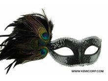 Load image into Gallery viewer, Venetian Mask w/ Feathers
