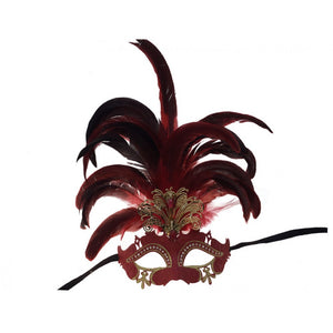 Venetian Cutout w/ Foil and Feathers