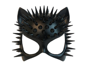 Mask Catface Black w/Spikes