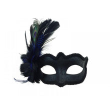 Load image into Gallery viewer, Venetian Mask with Side Feathers
