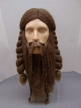 Load image into Gallery viewer, Olef Medium Brown/blonde Wig and Beard Set
