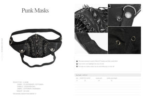 Mask Punk w/ Lacing and Studs