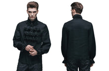 Load image into Gallery viewer, Men&#39;s Black Gothic/Poet Shirt
