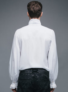 gothic white dress shirt men Men's White Gothic/Poet Shirt – Costumes, Etc