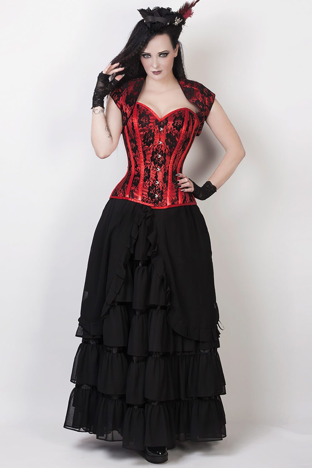 Black Long Victorian Inspired Skirt